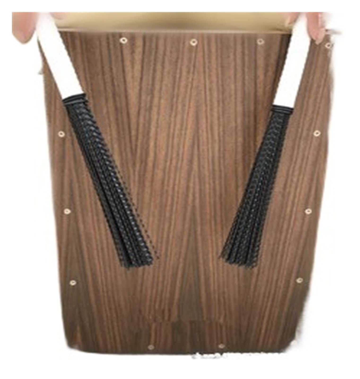 Szczotki bębnowe z wysuwanym trzpieniem, Nylonowa szczotka bębnowa do cajona jazzowego 36 cm, wielokolorowa(White)