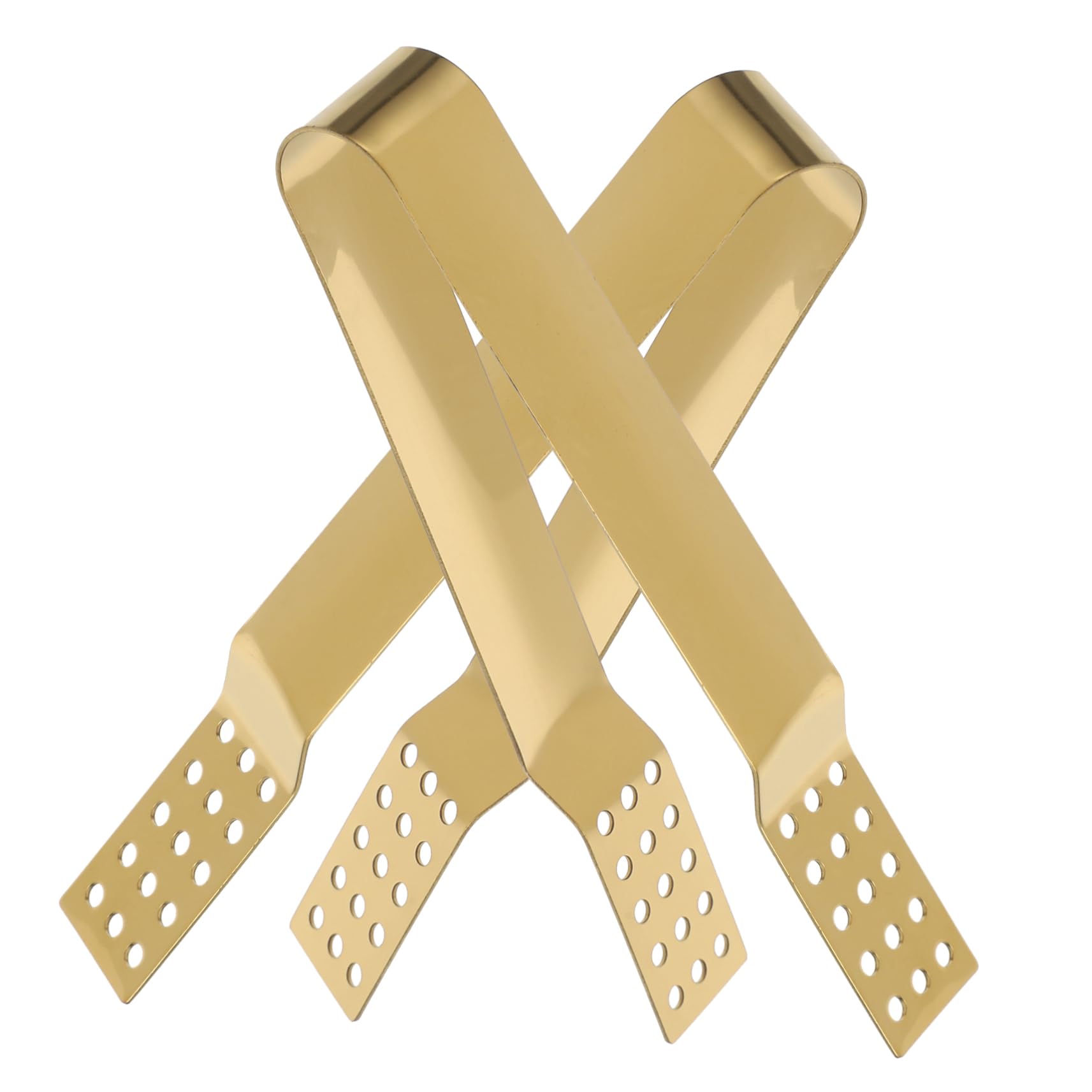 SOLUSTRE 2pcs Stainless Steel Tea Bag Tongs Professional Food Clamp Tool for Sugar Cubes for Parties Kitchens Picnics and Daily Use and Lightweight Design