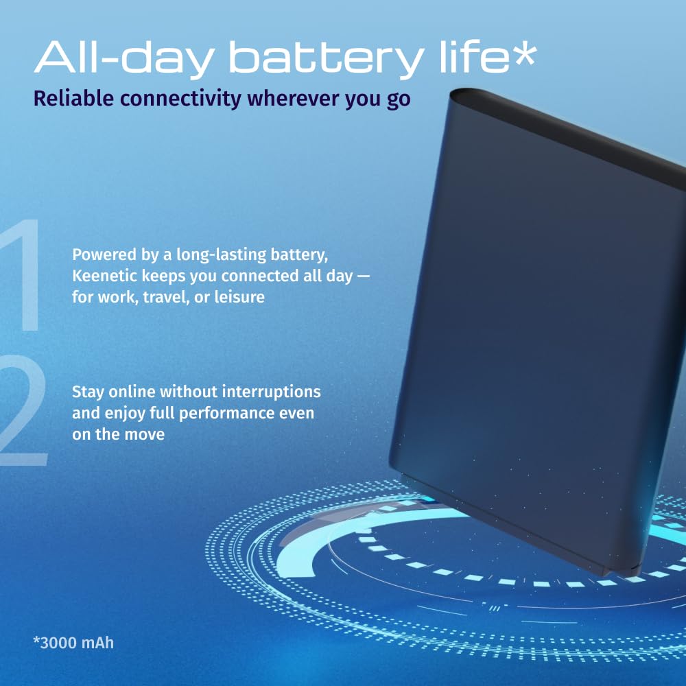 Modem Keenetic KN-5110-01-EU Mobiler 4G-Hotspot mit Wi-Fi 6