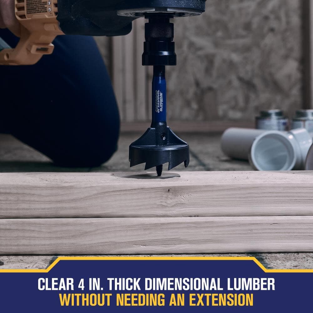 Irwin Tools IRWIN SPEEDBOR SUPREME Woodboring Self-Feed Drill Bit 2 in. X 6 in. (IWAX2007) — Amazon image 4
