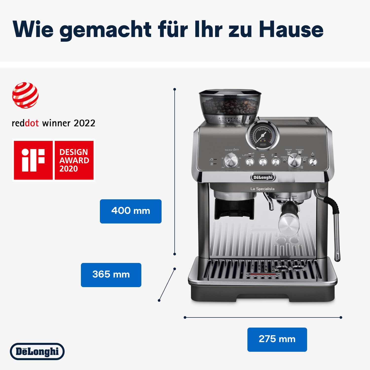 De'Longhi La Specialista Arte Evo EC9255.T Siebträgermaschine – Bild 3