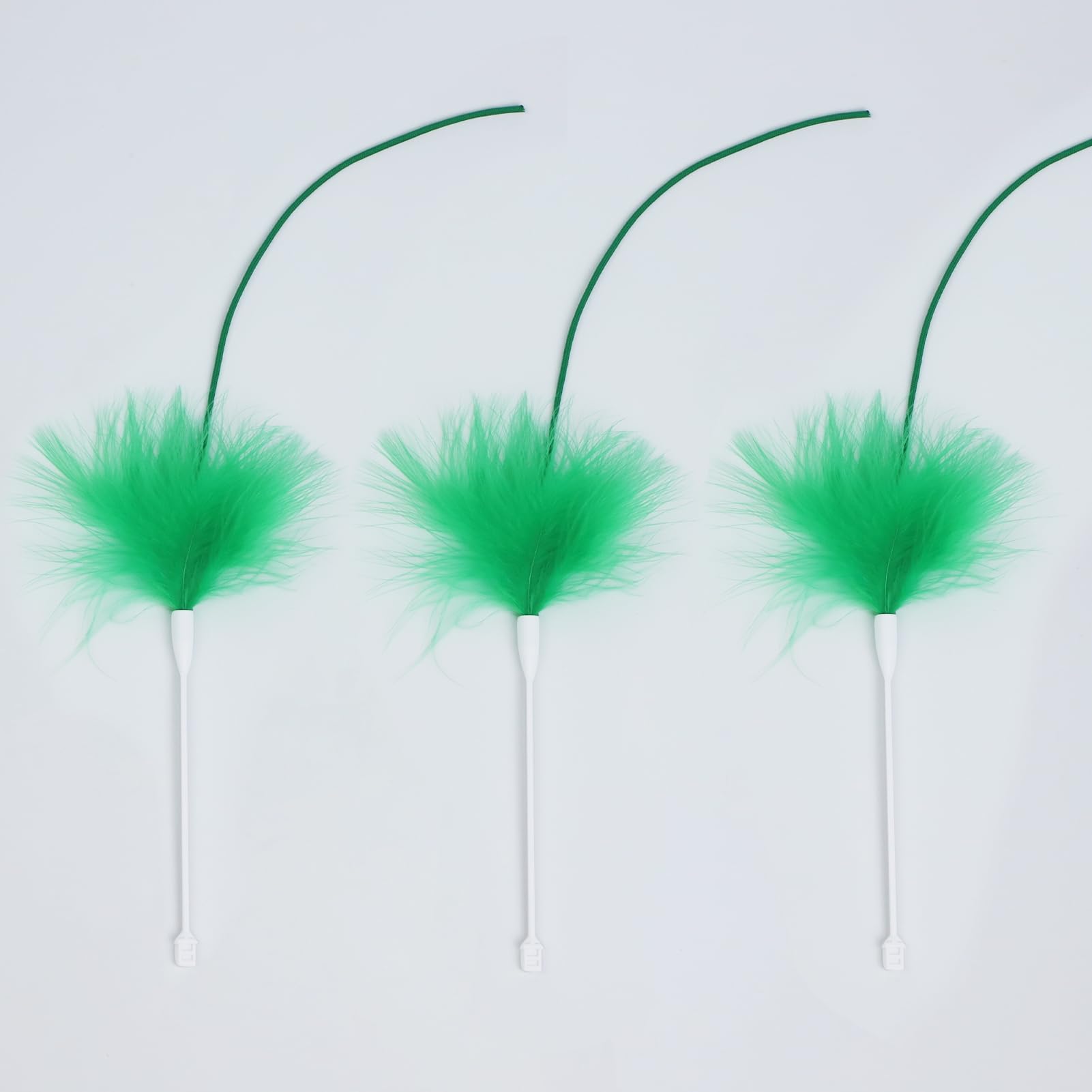 Sofolor Interactive Cat Toys Replacement Feather Wand for P43 (3 Pcs), Only Accessories