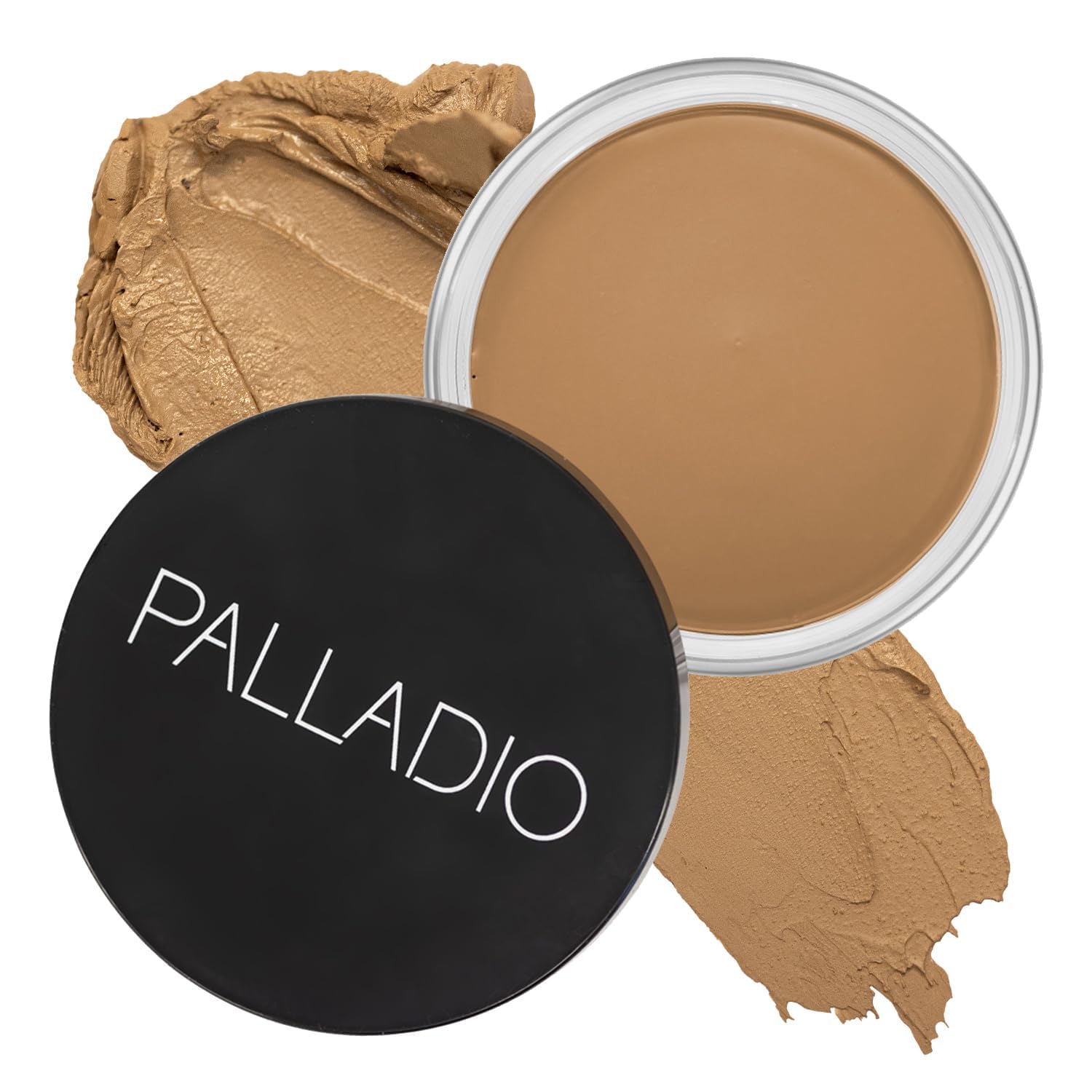 PalladioCream Bronzer for Face & Skin, Creates a Sun Kissed Glow, Infused with Aloe & Cocoa Butter, Buildable Coverage, Vegan Formula, Cruelty Free, Suitable for All Skin Types, (Caramel Latte)
