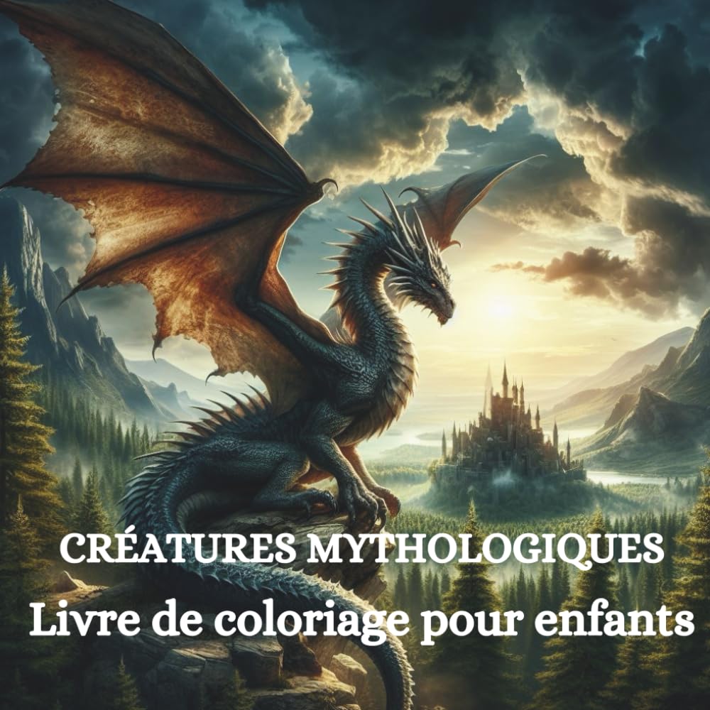 Créatures mythologiques: Livre de coloriage pour enfants