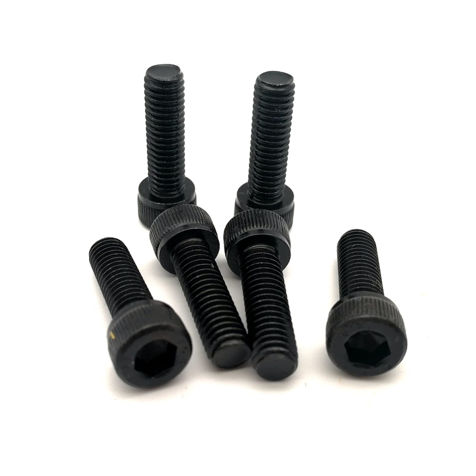 1-30 Pz M6 M8 M10 Nero Grado 12.9 Lega Di Acciaio Mezza - Foto 3