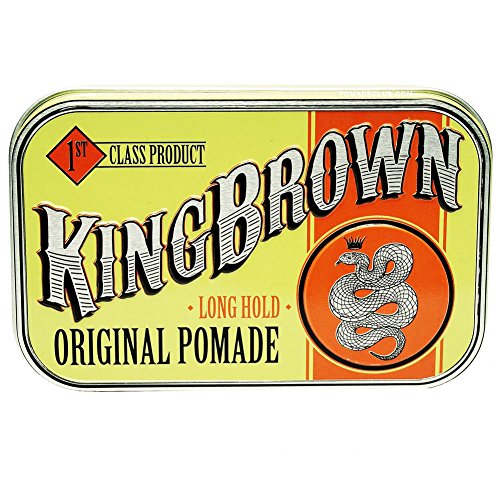 King Brown Pomade Original Long Hold 2.5 Ounce