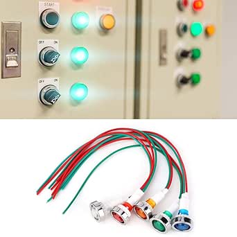 Amazon.com: Power Indicator, 10MM Indication Light, Proof Red, Green ...