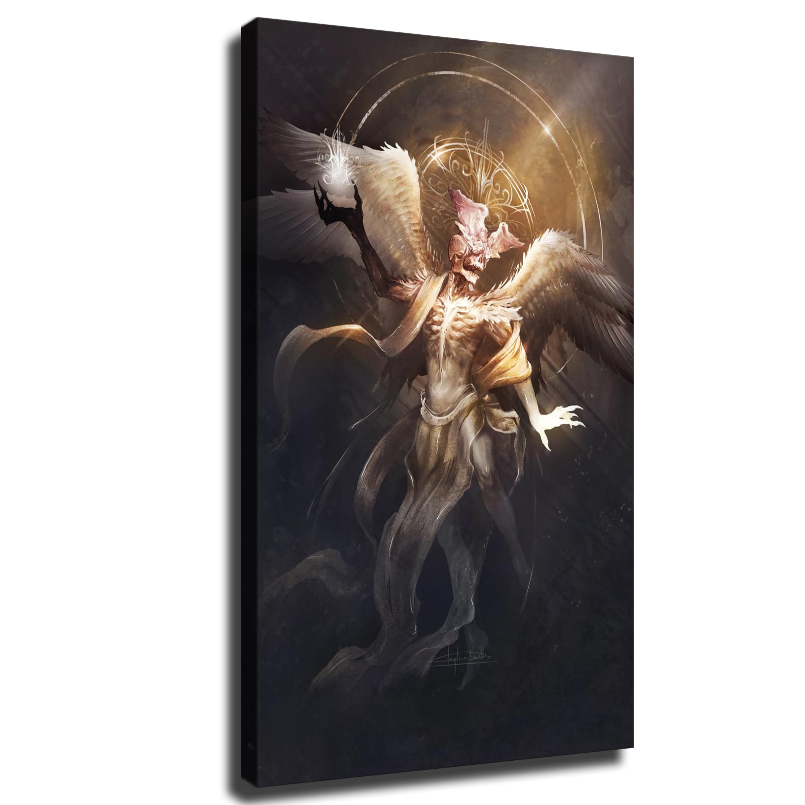 Azrael Archangel Poster Canvas Art and Wall Art Picture Print