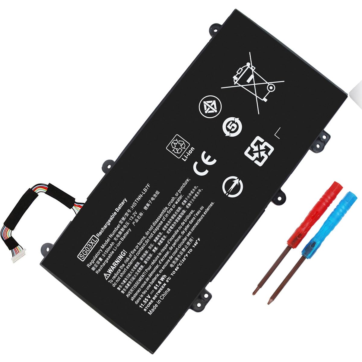 SG03XL Laptop Battery Compatible for HP Envy M7 M7-U000 M7-U009DX M7-U109DX 17-U000 17t-U000 Series 17-U011NR 17-U163CL 17-U177CL 849314-850 849315-850 TPN-I126 HSTNN-LB7F HSTNN-LB7E w2k88ua