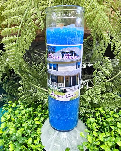Clean House Candle | Vela Limpia Casa Spiritual Prayer Candle 7 Day Glass Candle
