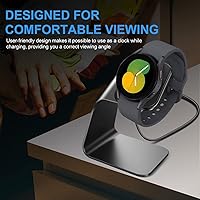 Vista 4 de NANW Base de carga compatible con Samsung Galaxy Watch 7/6/5 Pro/4/3/Active 2 - Cable de carga de repuesto USB, accesorios de soporte de muelle
