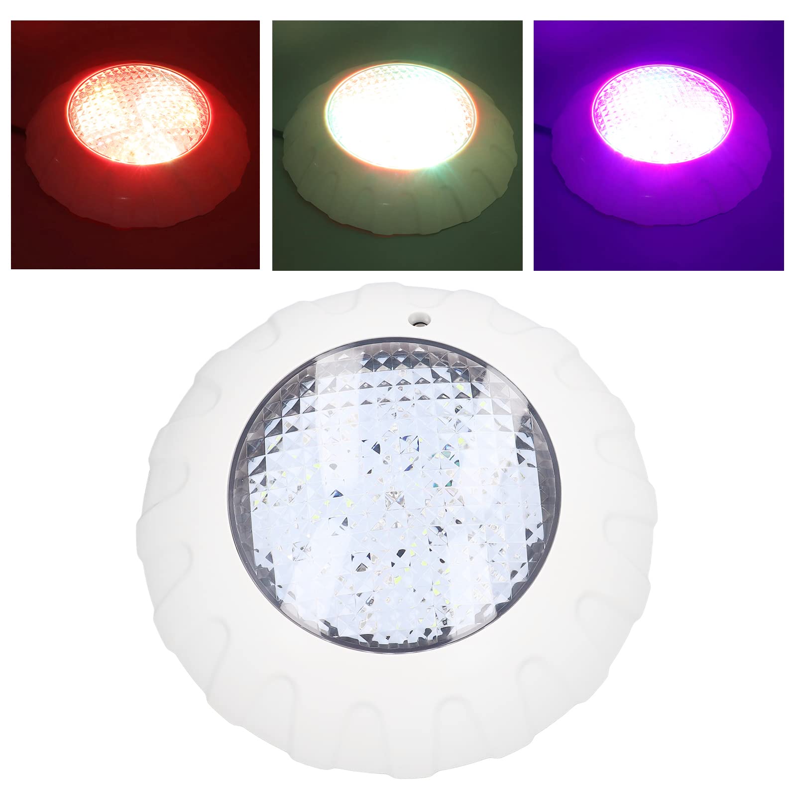 KIMISS LED-Poolbeleuchtung, DC12V/38W, Fernbedienung, IP68 Wasserdicht, RGB-farbenfroh, Energiesparende Poollampe für Schwimmbad, Teich und Brunnen