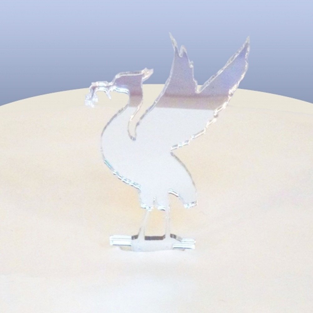 Servewell Transparent Liver Bird Cake Topper