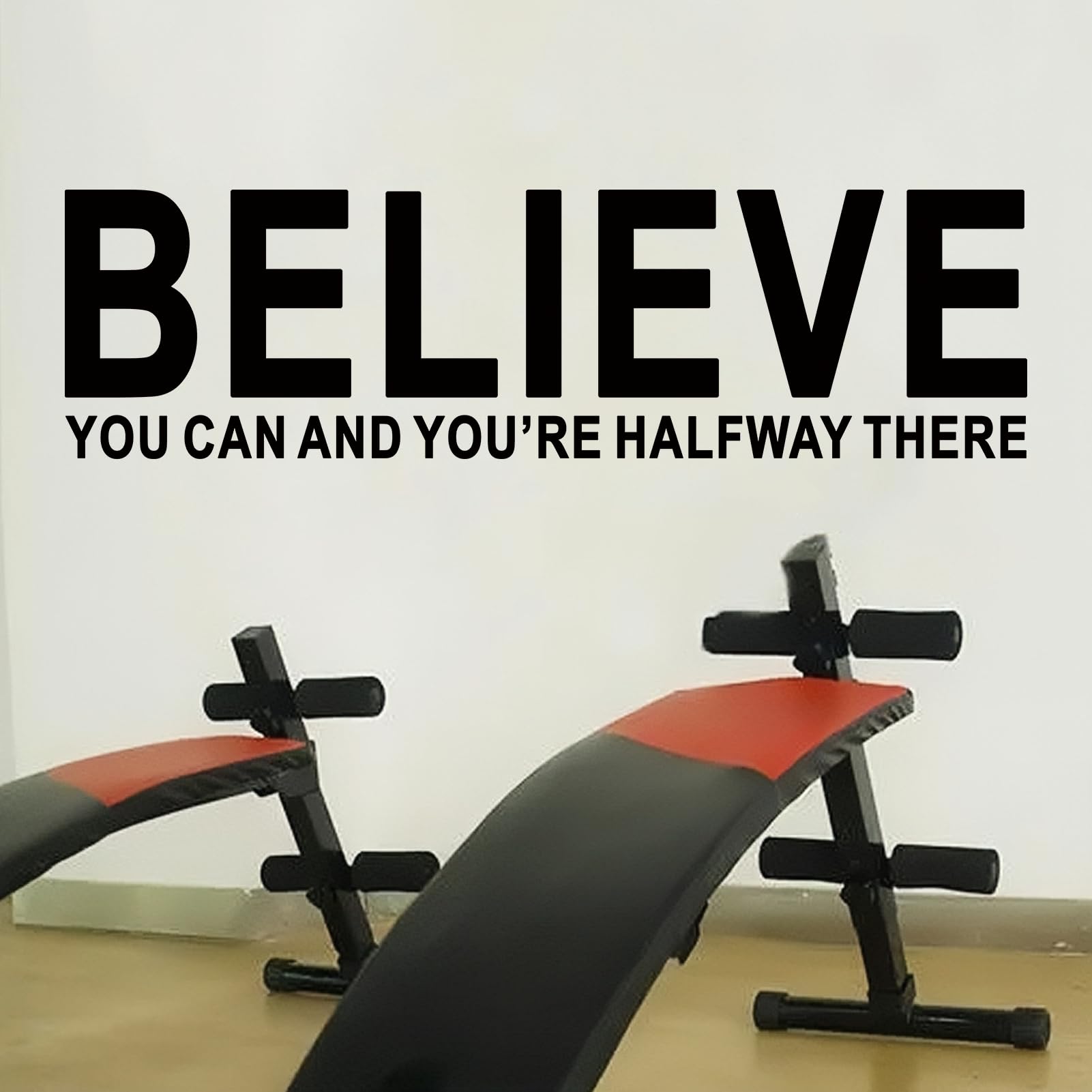 Inspirational Quotes Wall Stickers for Office: Motivational Gym School Classroom Garage Bedroom Vinyl Art Wall Decals - Image 2
