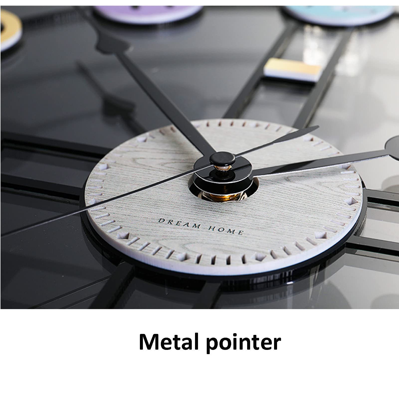 Amazon.co.jp: リビングルーム用のモダンな壁掛け時計、静かでシンプル