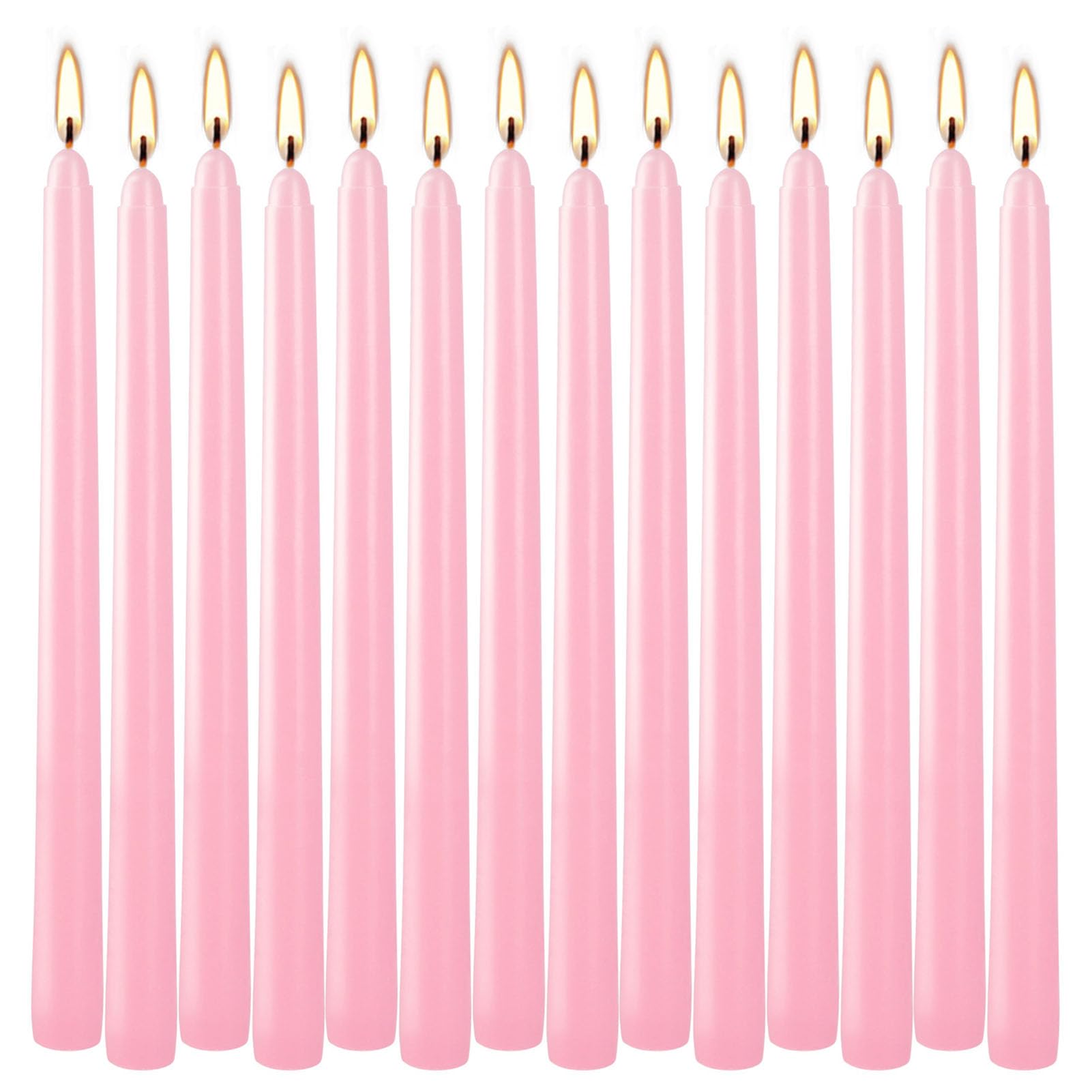 Fabater Set di 14 Candele Natalizie Dell'Avvento, Candele Coniche, 25,4 Cm, Rosa, Natalizie, Candelieri, per Matrimoni, Avvento, Casa, Chiesa, Decorazioni, Feste