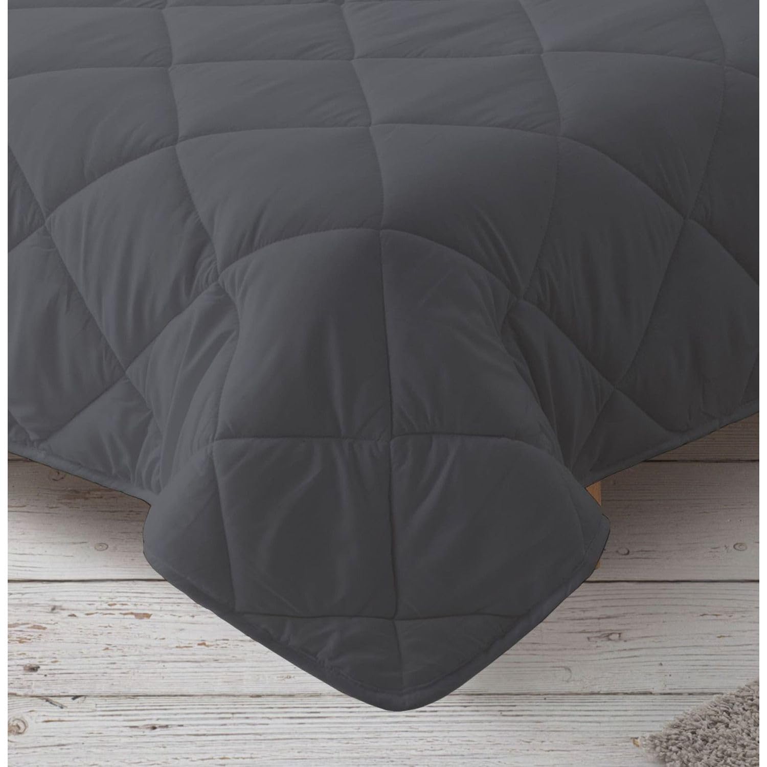 Donegal Collections Edredón Nórdico Cama 150/160-240x220 cm Reversible Bicolor Gris Oscuro/Gris Claro - Relleno Nórdico Invierno/Otoño 300 gr/m² - Funda Nórdica Ligera 100% Fibra y Antiácaros