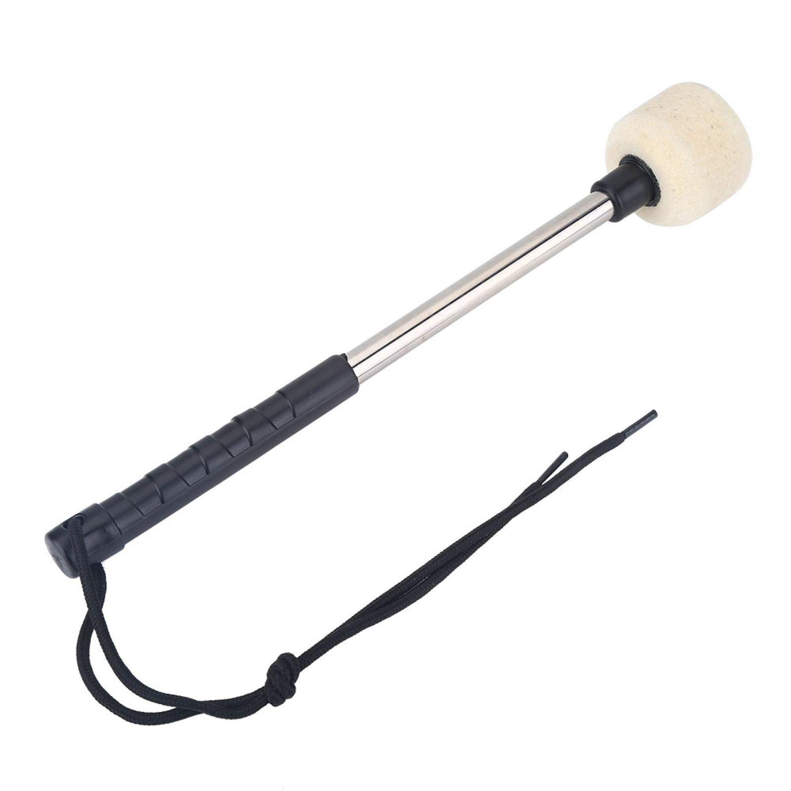 Bass Drum Mallet, Drumstick with Wool Felt Mallet Drum Accessory Felt Head Percussion Marching Band Accessory