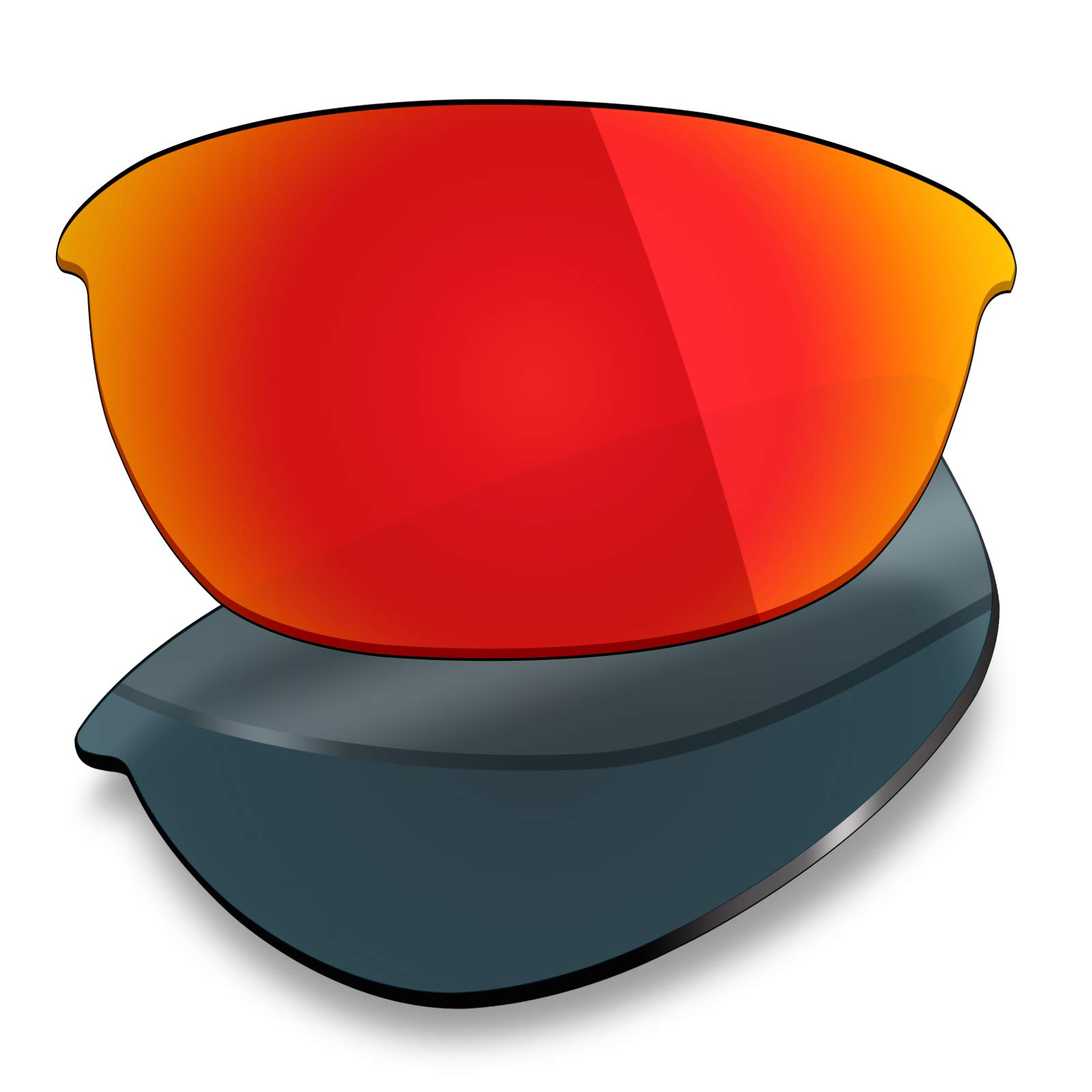 Mryok Polarized Replacement Lenses for Oakley Half Jacket 2.0 OO9144-62mm - Fire Red