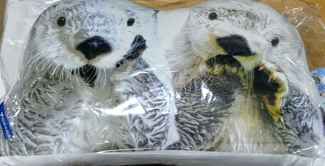 鳥羽水族館　ラッコ　限定グッズ ラッコオリジナルグッズ第二弾！ 「ねむねむアニマルズ ラッコ抱き枕L