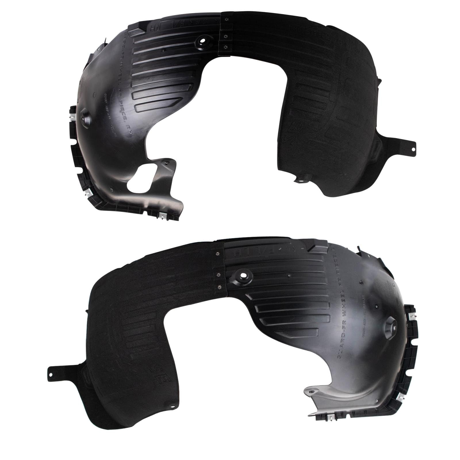 TRQ Front Inner Fender Liner Set | For 2018-2019 Hyundai Sonata HY1248169 HY1249169