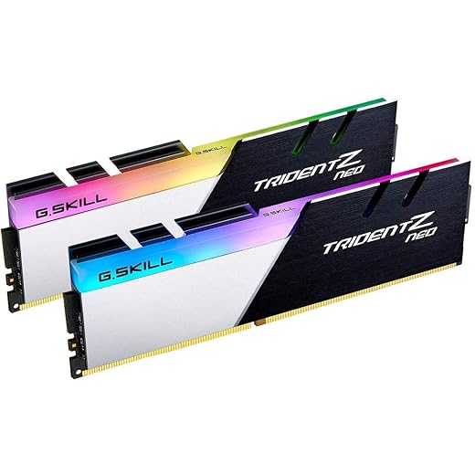 G.Skill Trident Z NEO Series 32GB (2 x 16GB) 288-Pin SDRAM DDR4 4000 (PC4-32000) CL18-22-22-42 1.40V Dual Channel Desktop Memory Model F4-4000C18D-32GTZN