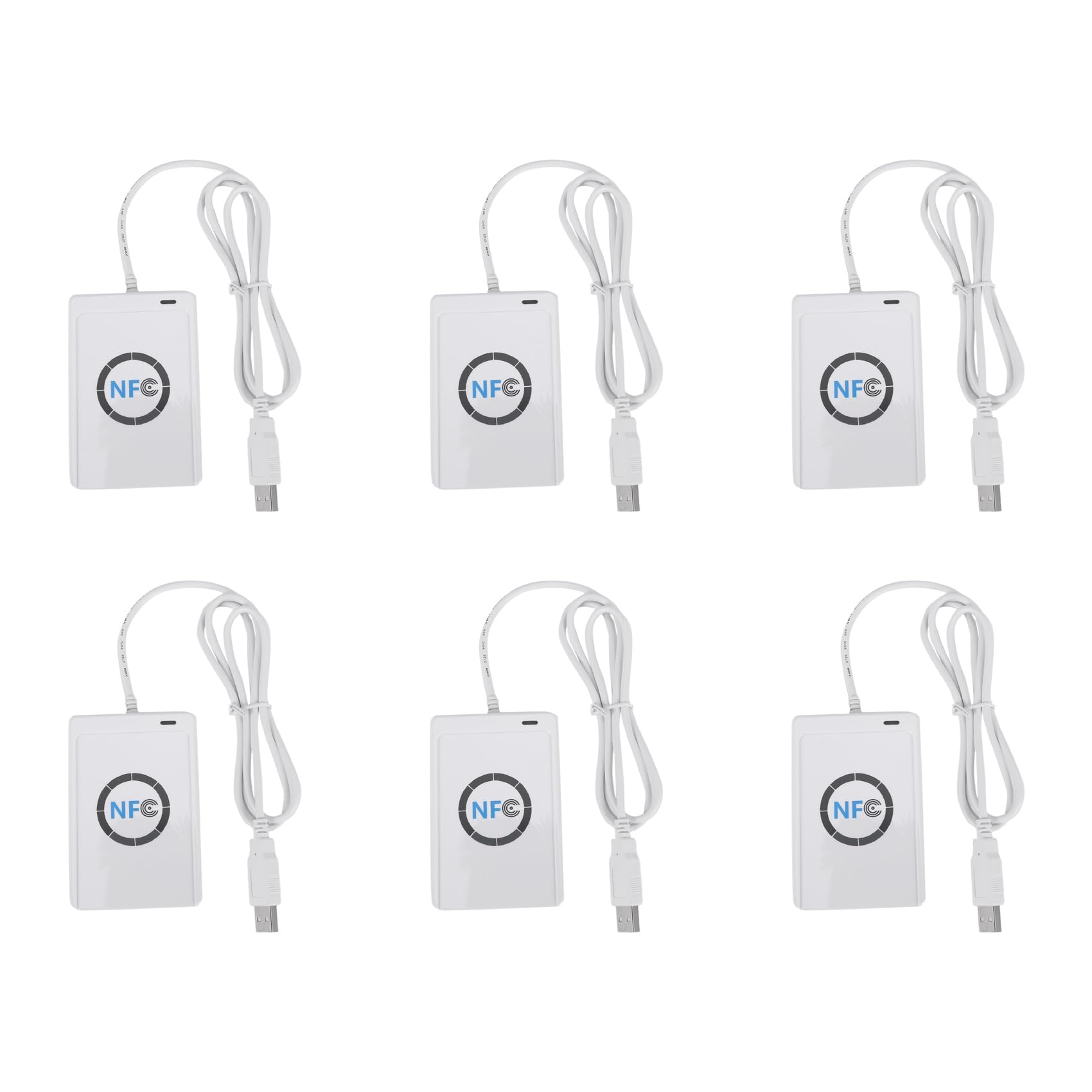 6X Lector de Tarjetas USB NFC y Escritor ACR122U-A9 China Lector de Tarjetas RFID Sin Contacto Lector InaláMbrico NFC de