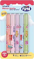 MARCA-TEXTO CORPO ESTAMPADO C/ AROMA FINI - BLISTER C/ 5 UND LEOARTE