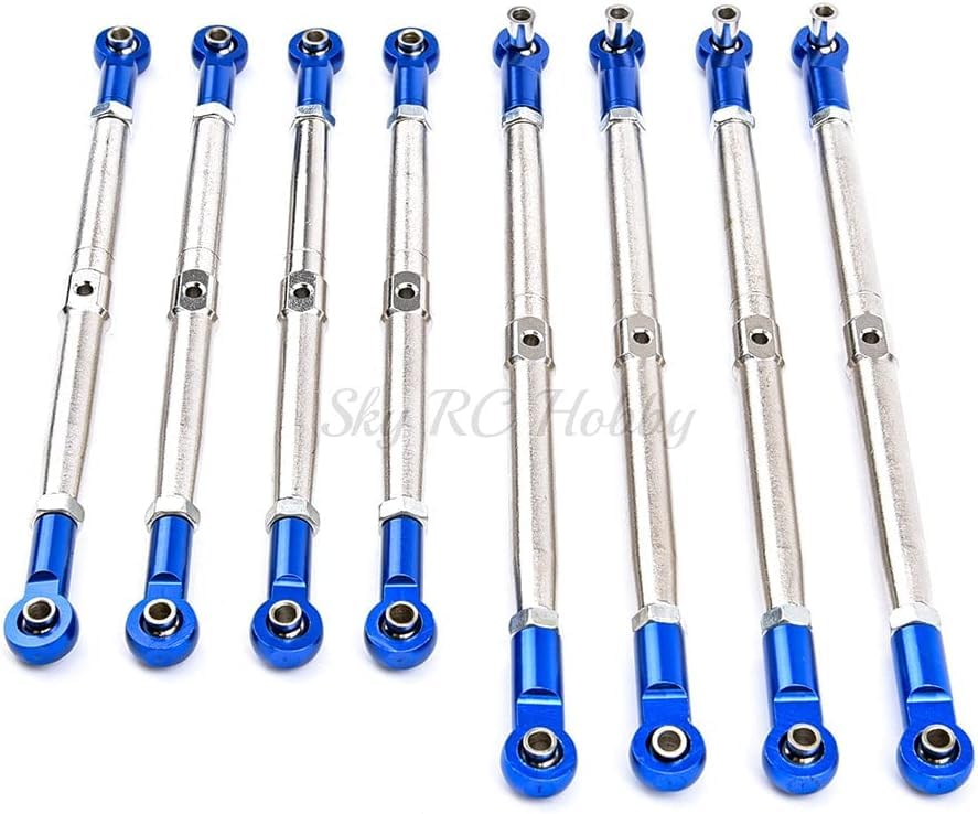 Metal Upgrade Pushrods with Rod Ends Links Turnbuckle for 1/10 1:10 EREVO 2.0 E-Revo Revo Summit 5319X 5338R