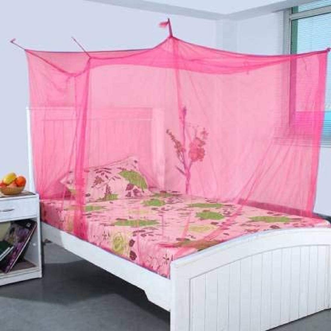 Mosquito Net for Queen Size Bed (6.5 x 6.5, Pink) (B0BX6RWY1J) Amazon Price History, Amazon Price Tracker