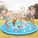 GIOCATTOLO F Water Sprinkler Pad Kids, Splash Play Mat Portable Durable Pool Antiscivolo Giocattoli Spray Estivi Outdoor Garden Party Family Activities 172CM Pad Cani