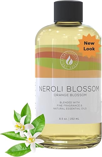 Neroli - Recambio de aceite para difusor de flores de naranja (8.5 onzas líquidas) para difusores de junco, máquinas de aceite difusor eléctrico y