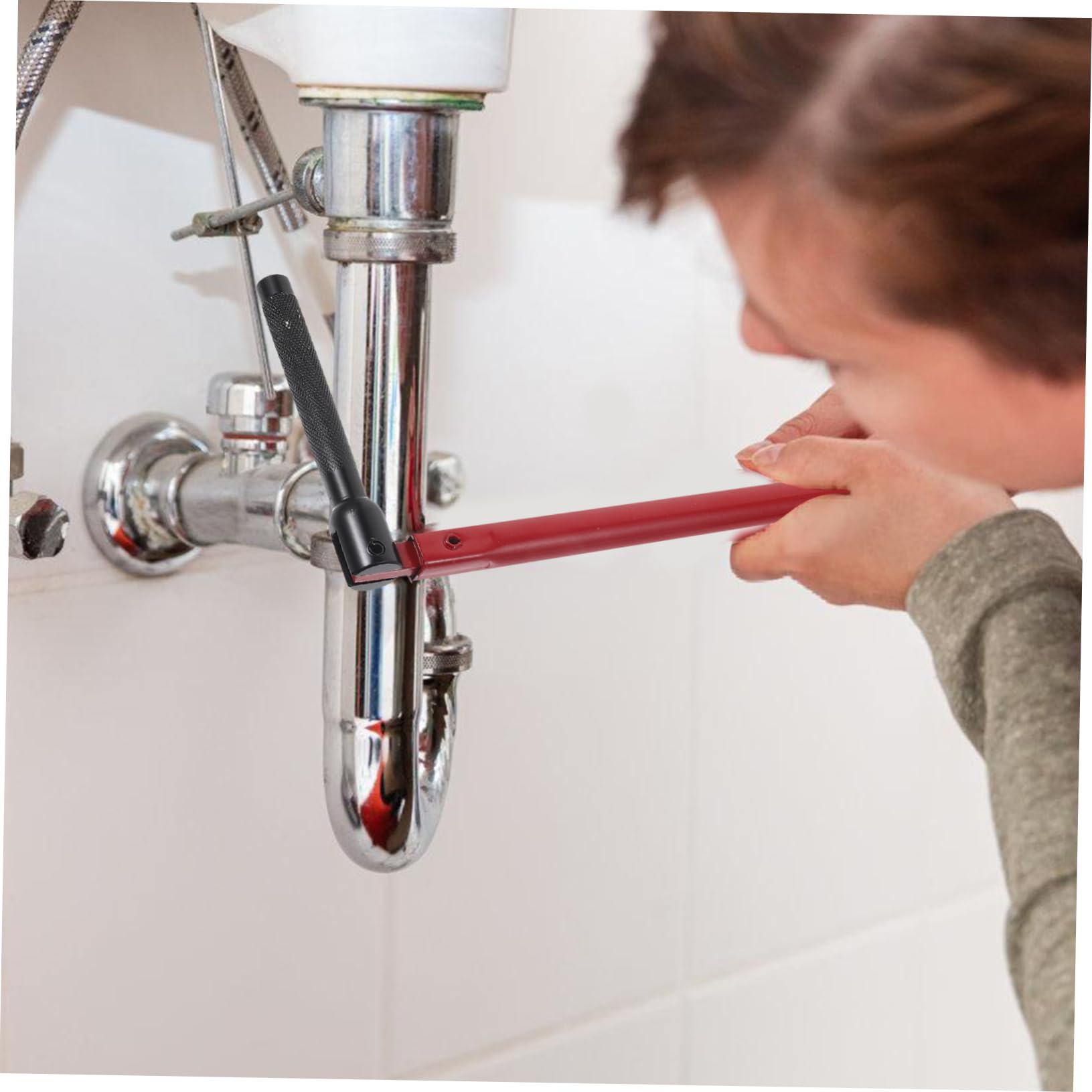 Homoyoyo Llaves Para Fregadero Llave De Fregadero Herramientas De Fontanero Para Desmontaje y Montaje Baño y Cocina Ajustable Pequeña Para Reducidos