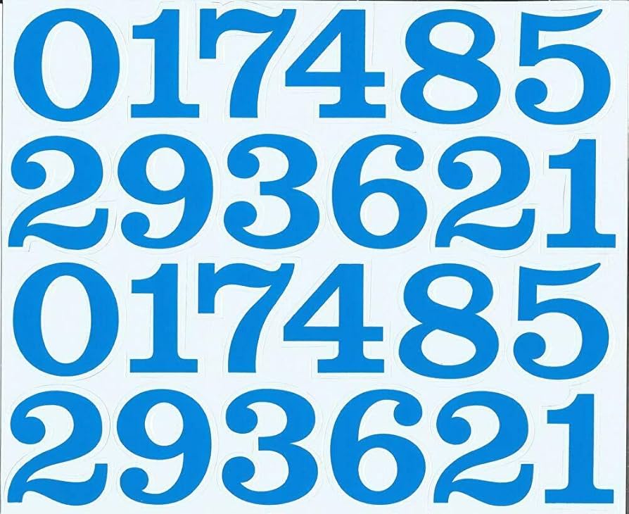 Amazon.co.jp: （シャシャン）XIAXIN 防水 PVC製 数字 ナンバー