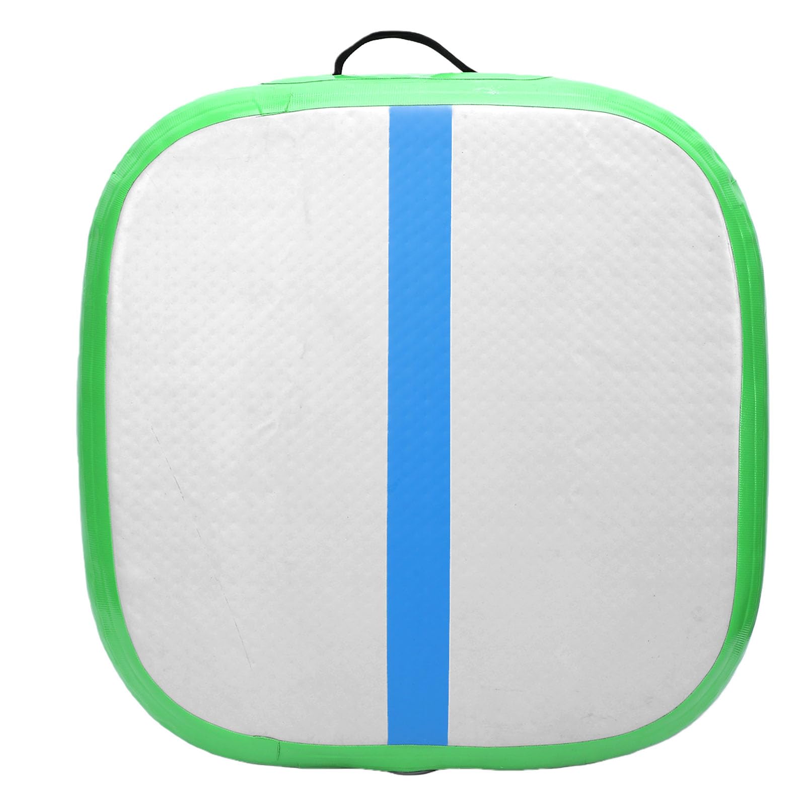 Drfeify Tappetino Gonfiabile, Cuscino da Meditazione in PVC 66x66 Cm Gonfiaggio Rapido con Pompa e Tubo per Palestra, Casa, Spiaggia