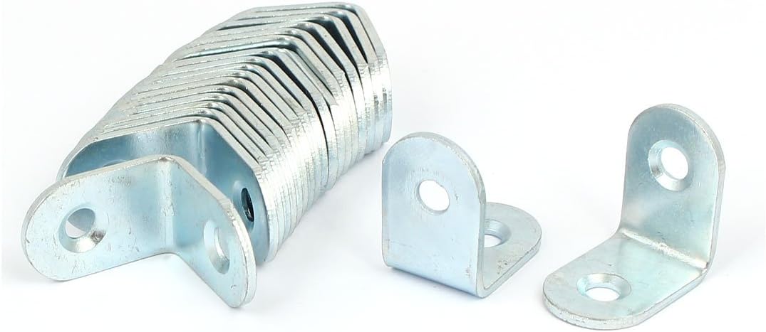 uxcell 25mmx25mm Iron L Shaped 90 Degree Corner Brace Angle Bracket Connector 20pcs