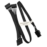 SATA Power Cable for EVGA PSUs, 6 Pin to 3X 15 Pin SATA Hard Drive Adapter Splitter for Some Specific Types of EVGA Power Supply 20-in(50cm)
