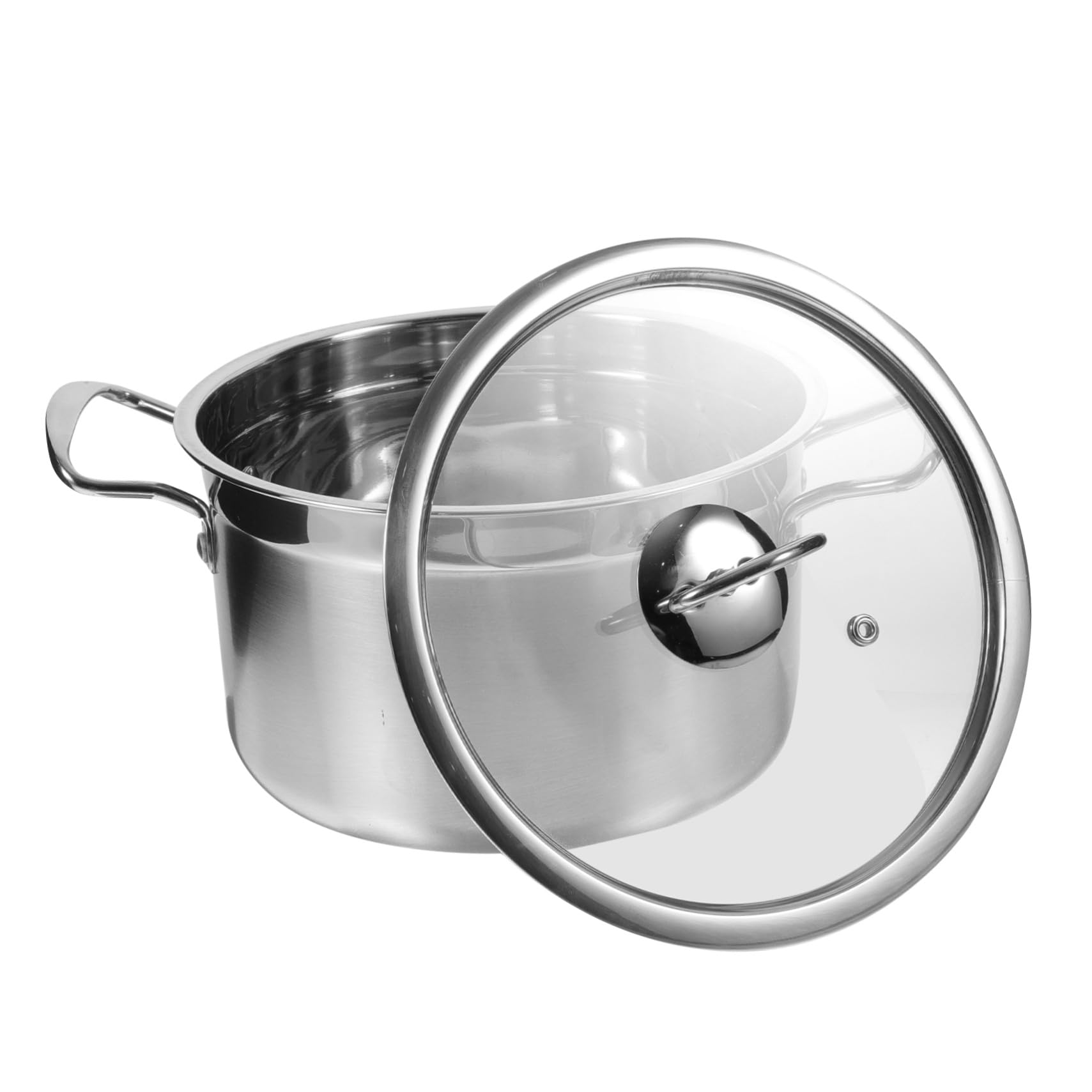 Mijotage et Vapeur avec le Pot à Soupe Acier Inoxydable à Double Poignées Ergonomiques