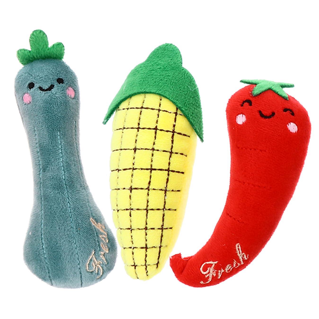 Sosoport 3pièces Jouet Peluche à Herbe à Chat pour Chat Jouet pour Taquiner Les Fournitures Intérieur pour Animaux De Compagnie