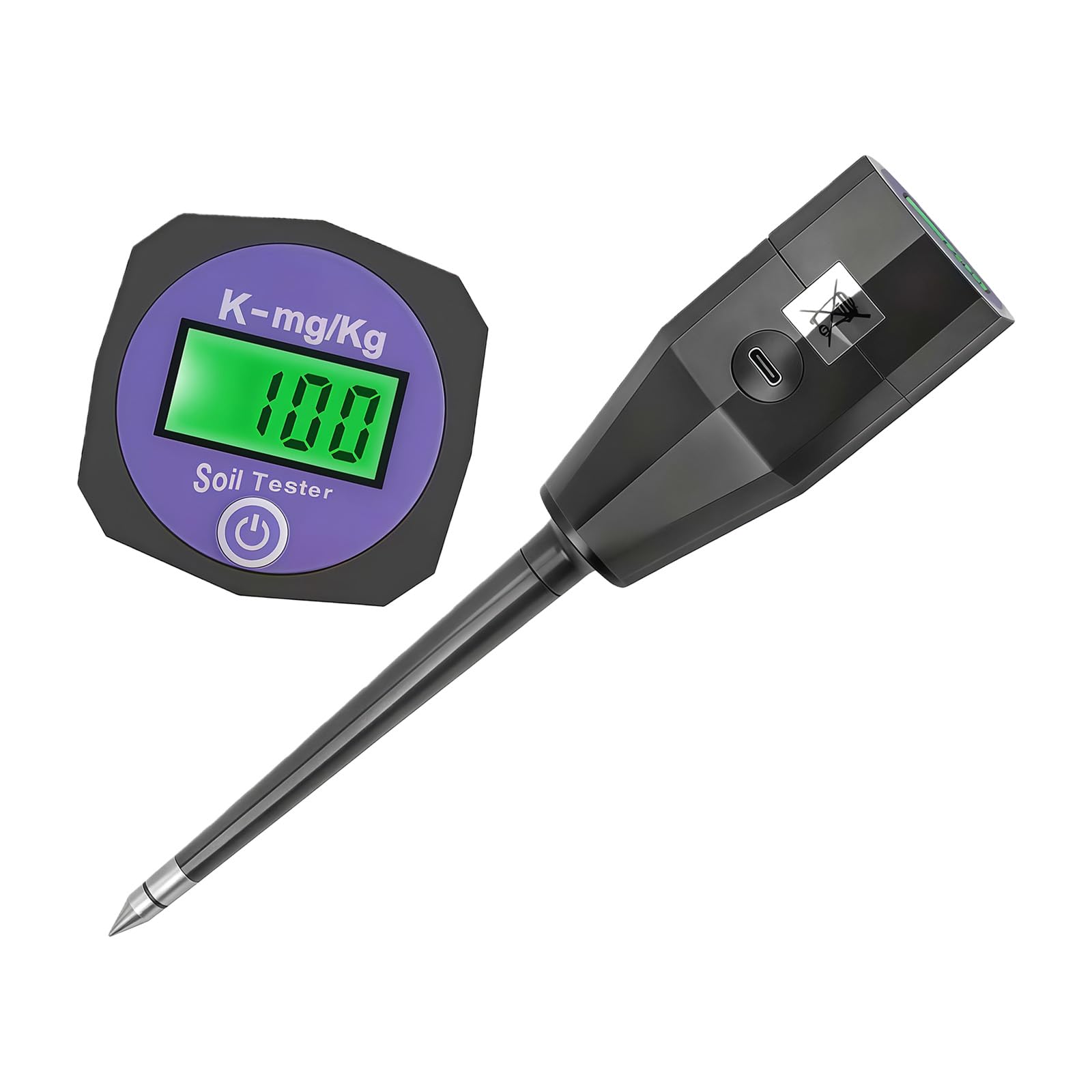 Fromceo Potassium Efficient Soil Measurement Tool Usb C Charging Tester Detectors For Accurate Result Npk Tester