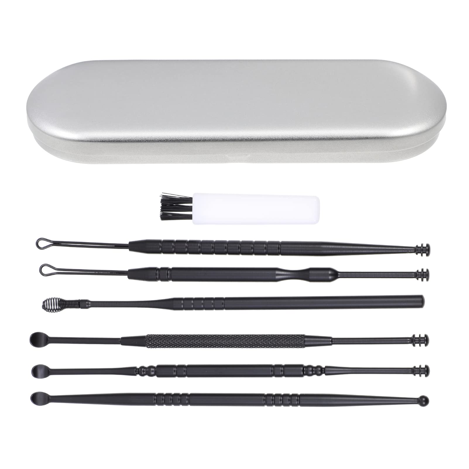 Healifty 1set Ear Wax Removal Tools Portable Cleaning Scoops for Safe and Ear Care Sturdy Stainless Steel Design