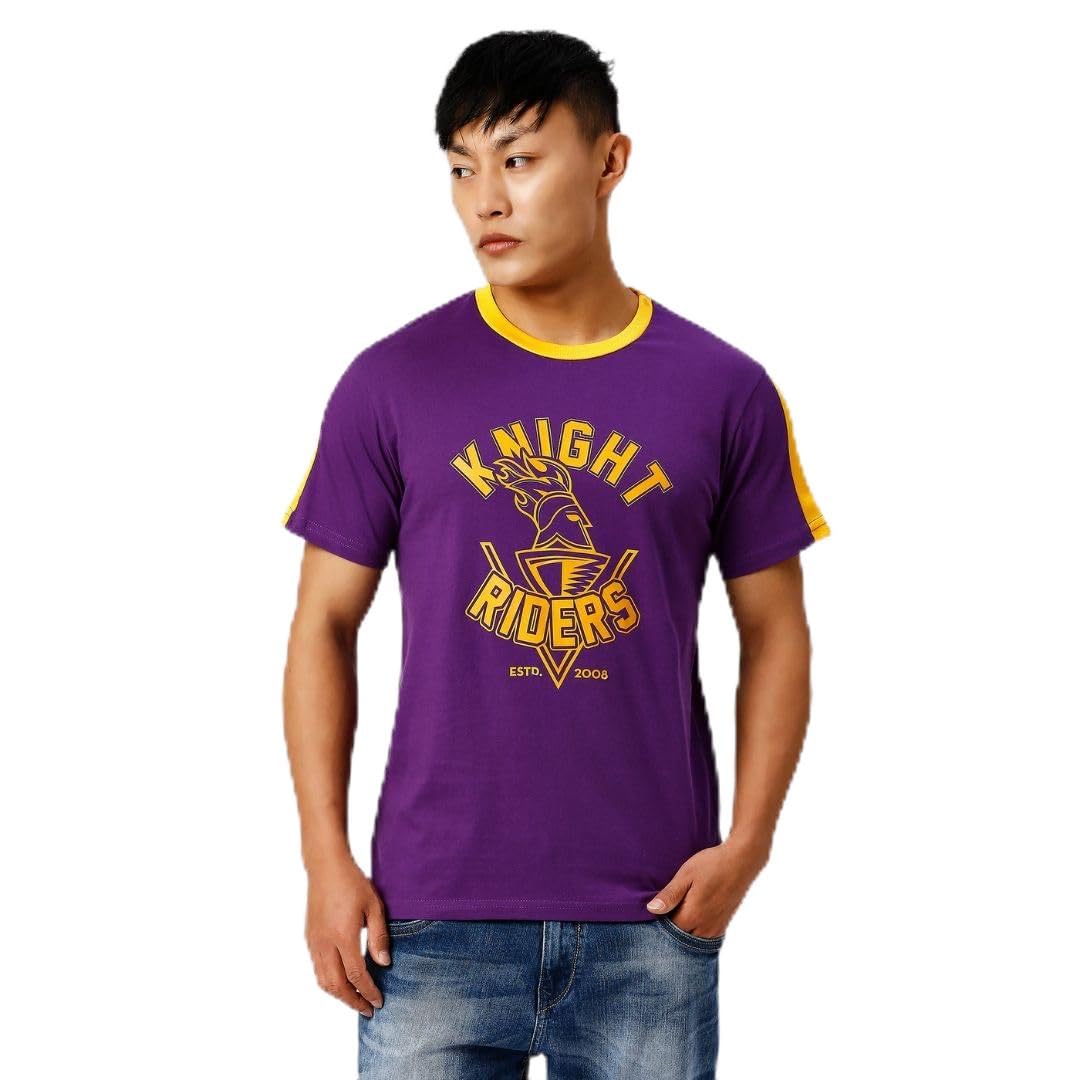 playR Men's Solid Regular Fit Knights Tee-image-2
