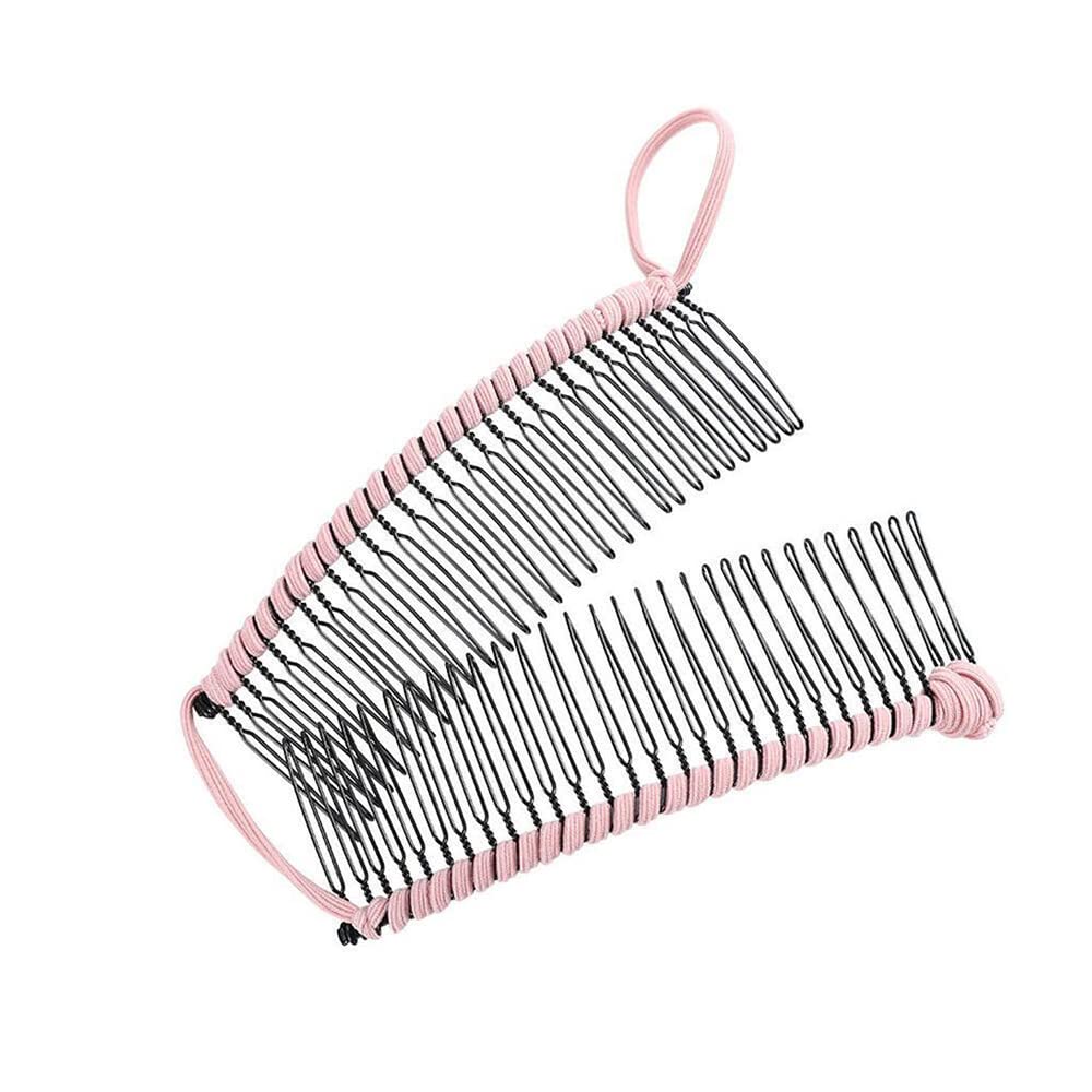 2 pettini per capelli a banana con clip a 30 denti, antiscivolo, elasticizzati, vintage, accessori per lo styling dei capelli ricci e ondulati