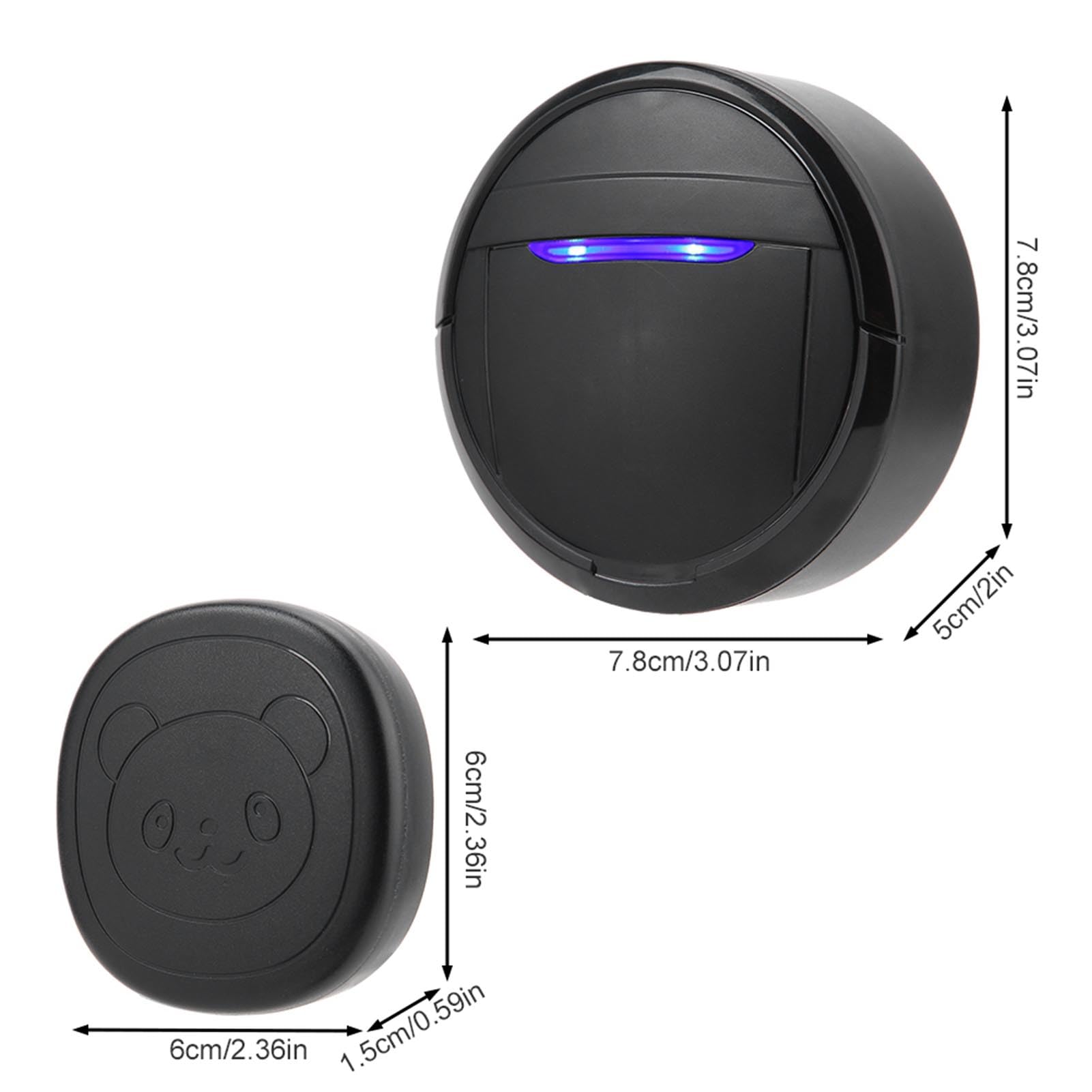 Watris Veiyi Dog Doorbell, Hundegebell Katzenklingel Bewegungsmelder, Wireless Ring Bell to Go Outside, Buzzer Hund, mit 2 Sender 1 Empfänger, für das Hundetraining