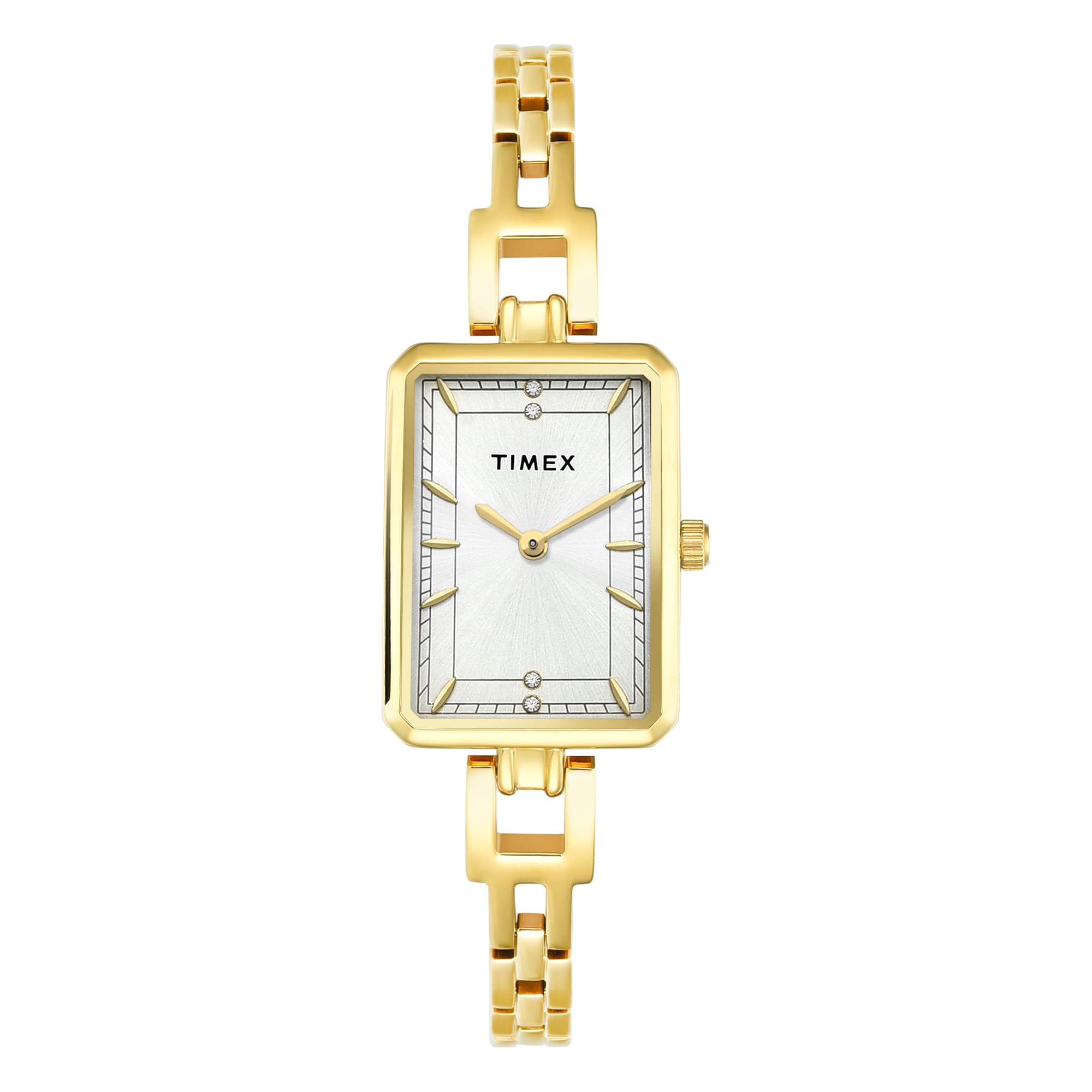 Silver-Tone Rectangle Dial Analog Women's Watch - TWEL22801-image-25