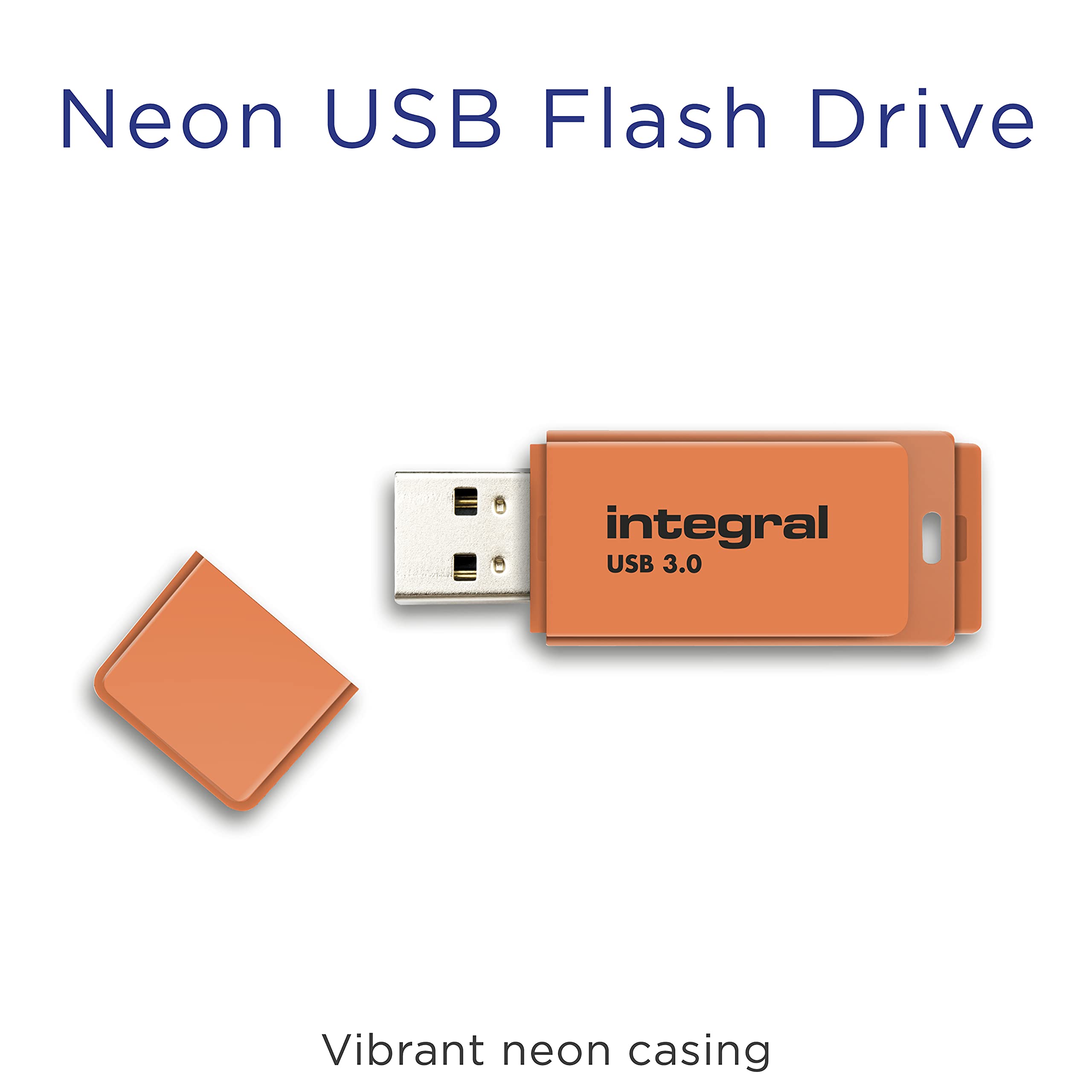 Integral Neon - Memoria Flash (USB 3.0) Naranja 16 GB