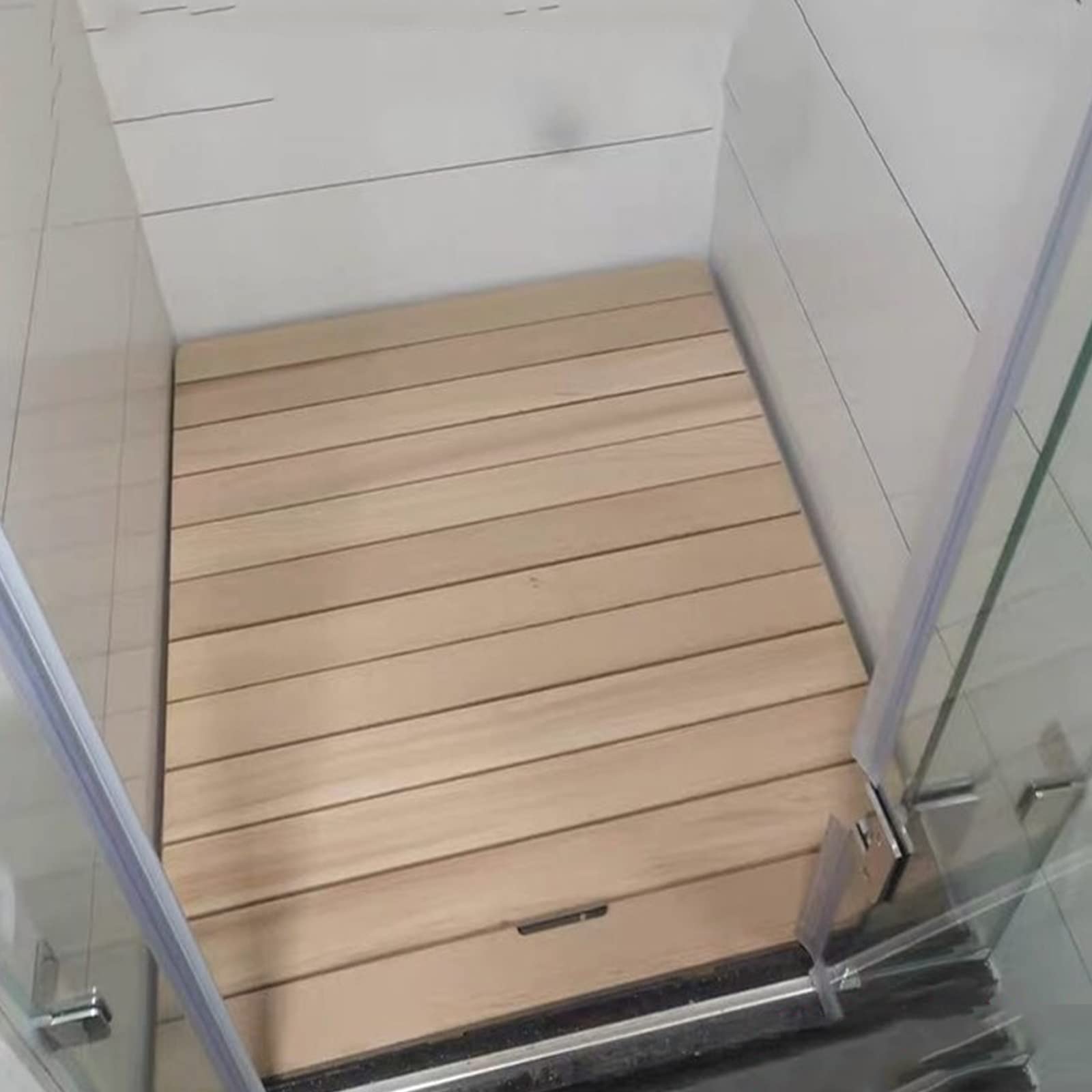 Alfombrilla de ducha de madera, alfombrilla de baño antideslizante, alfombrilla de ducha natural, con patas de goma antideslizantes Alfombrilla de baño de bambú, alfombrilla de ducha de baño, diseño