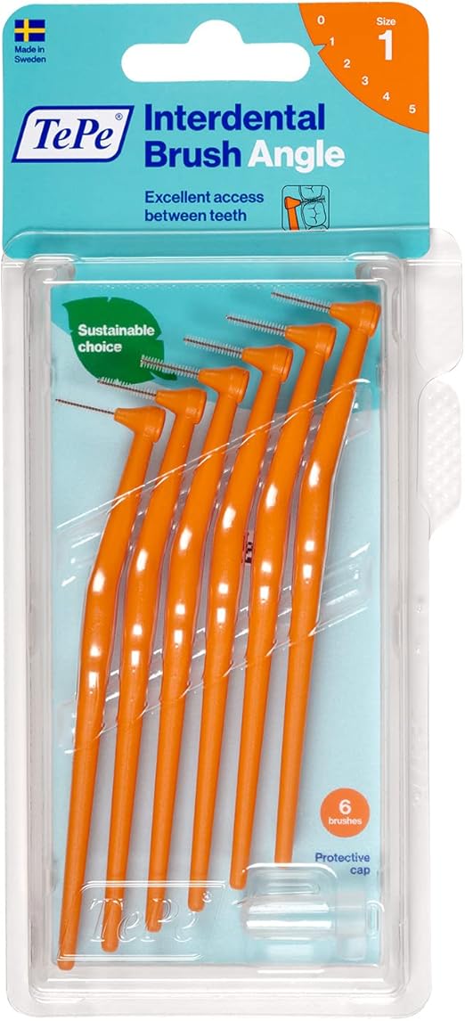 TePe Angle Interdental Brushes Orange (ISO size 1 0.45 mm