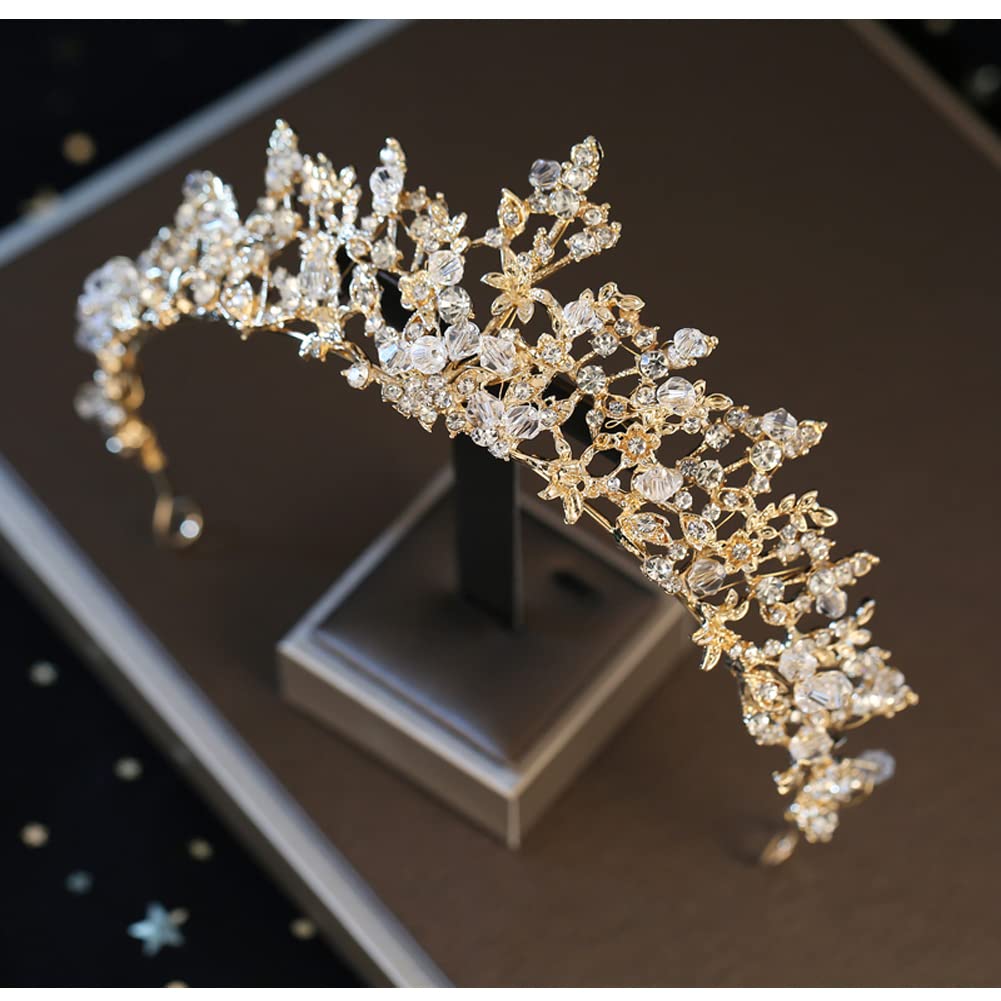 Zooma Couronne de Mariage pour mariée - Diadème de Princesse en Strass - pour Femme - pour Bal de Fin d'année, Concours de beauté, Mariage