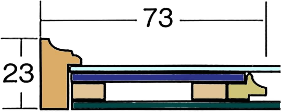 Amazon.co.jp: 【日本画額】木製フレーム 和額 色紙額 色紙F